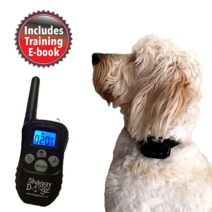 ShaggyDogz Rechargeable Shock Collar for Dogs with Remote