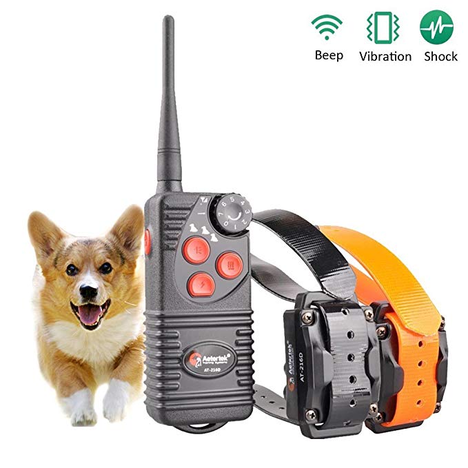 Aetertek Dog Training Shock Collar with remote Fully Waterproof 600 yards Range