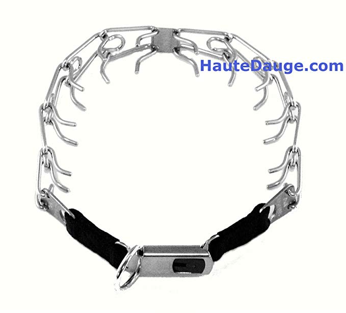 Herm Sprenger Stainless Steel Training Collar with Safety Buckle 3.2 mm X 21 Inches